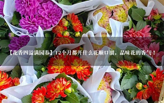 【花香四溢满园春】12个月都开什么花顺口溜，品味花的香气！