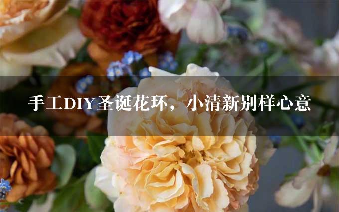 手工DIY圣诞花环，小清新别样心意