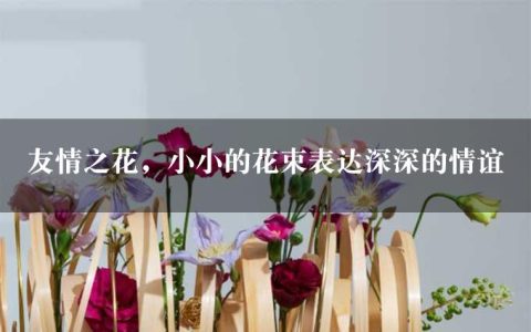 友情之花，小小的花束表达深深的情谊