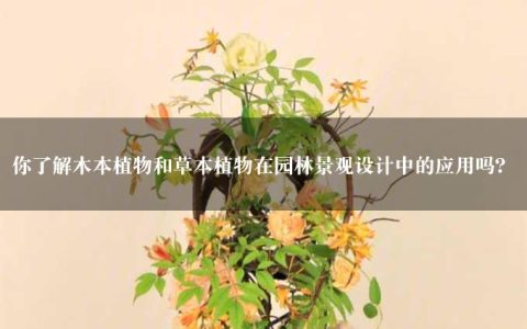 你了解木本植物和草本植物在园林景观设计中的应用吗？