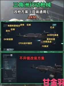 《三角洲行动》热门武器改枪教学，畅享全面战场